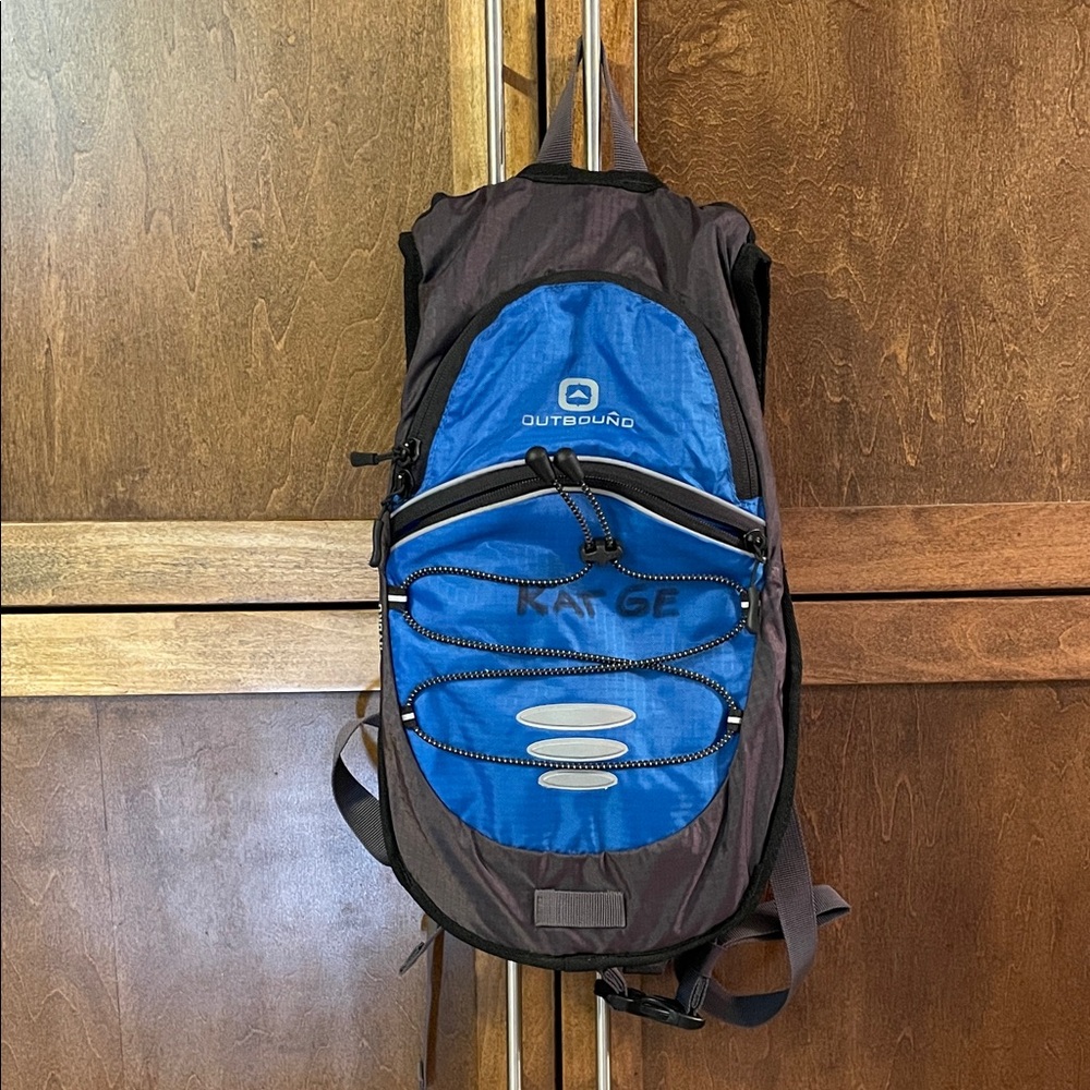 Outbound Hydration Blue and Black Backpack (new)